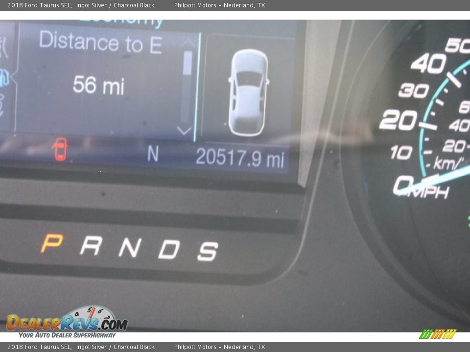 2018 Ford Taurus SEL Ingot Silver / Charcoal Black Photo #27