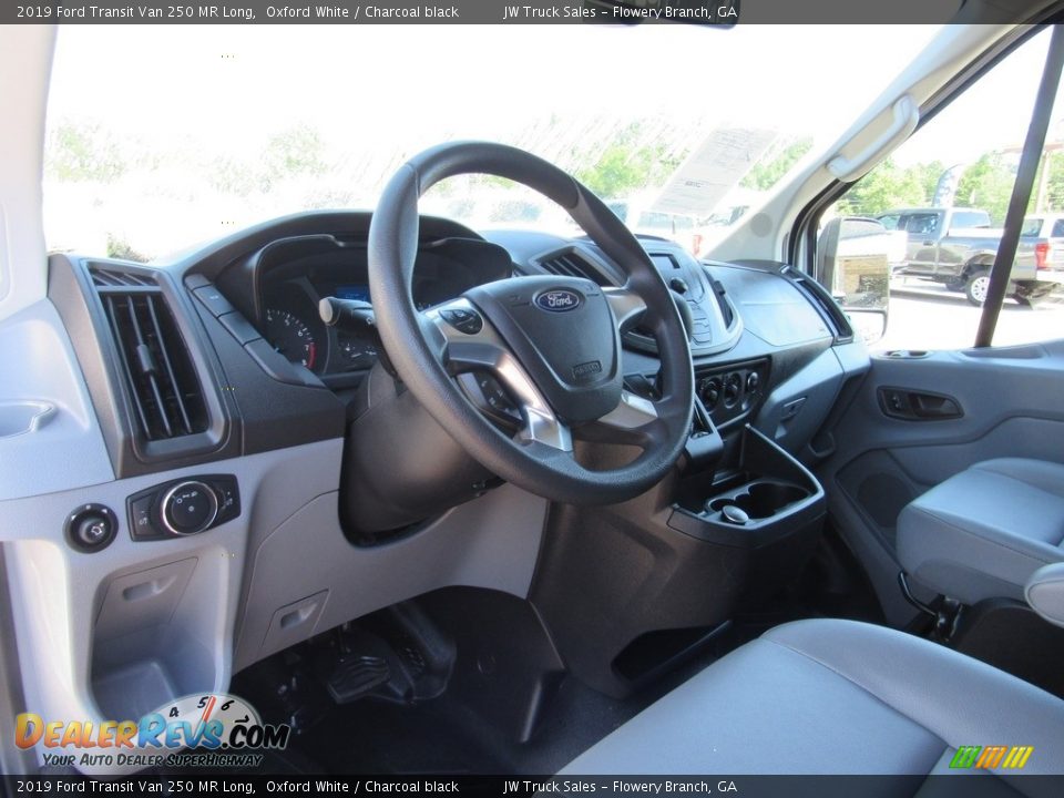 2019 Ford Transit Van 250 MR Long Oxford White / Charcoal black Photo #23