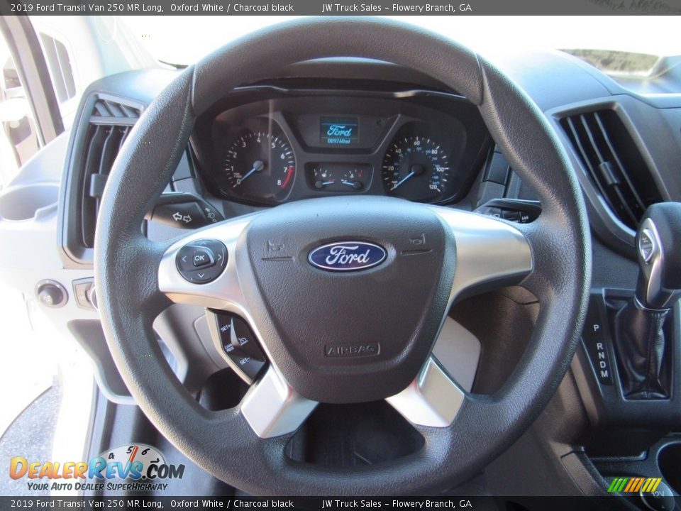 2019 Ford Transit Van 250 MR Long Oxford White / Charcoal black Photo #27