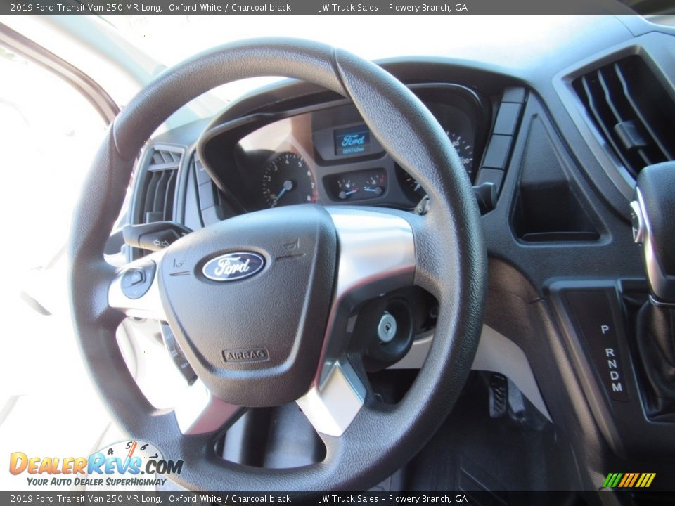 2019 Ford Transit Van 250 MR Long Oxford White / Charcoal black Photo #31