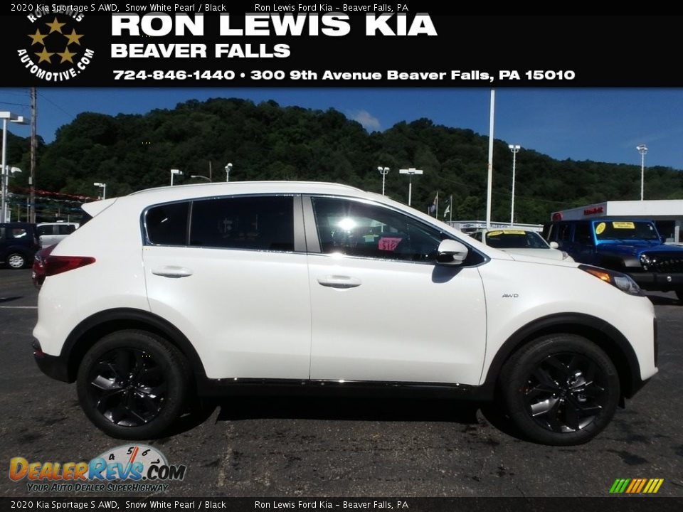 2020 Kia Sportage S AWD Snow White Pearl / Black Photo #1