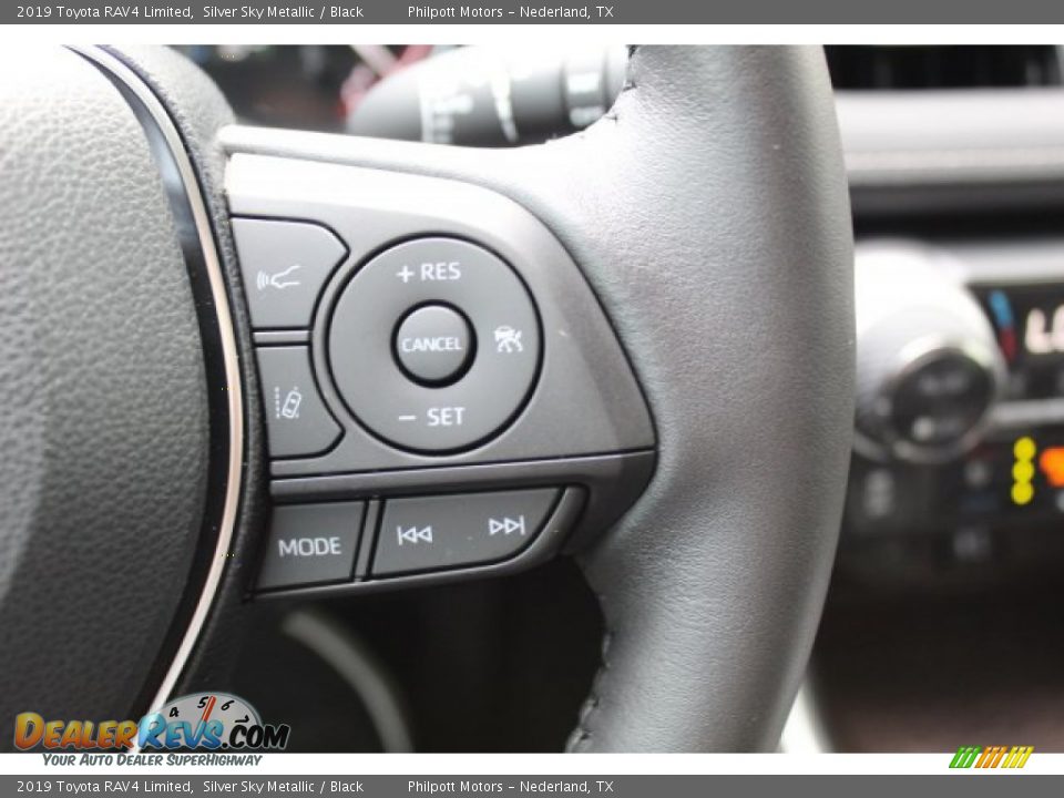 2019 Toyota RAV4 Limited Silver Sky Metallic / Black Photo #13