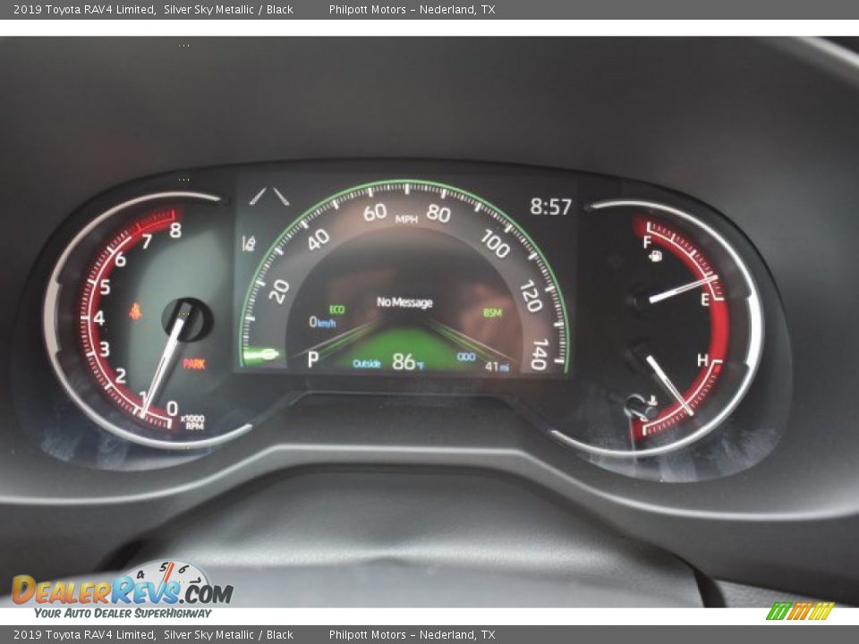 2019 Toyota RAV4 Limited Silver Sky Metallic / Black Photo #14