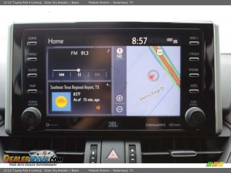 2019 Toyota RAV4 Limited Silver Sky Metallic / Black Photo #15