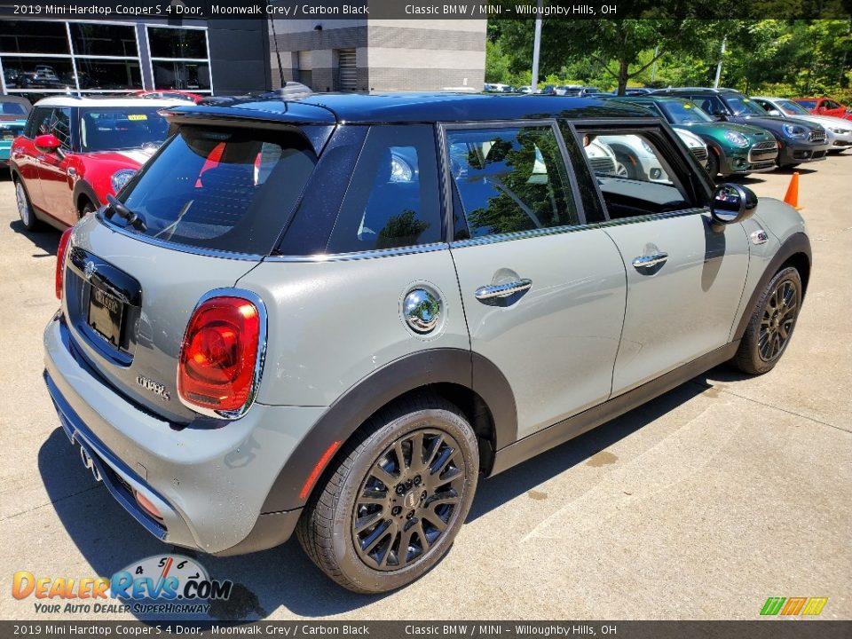 2019 Mini Hardtop Cooper S 4 Door Moonwalk Grey / Carbon Black Photo #2