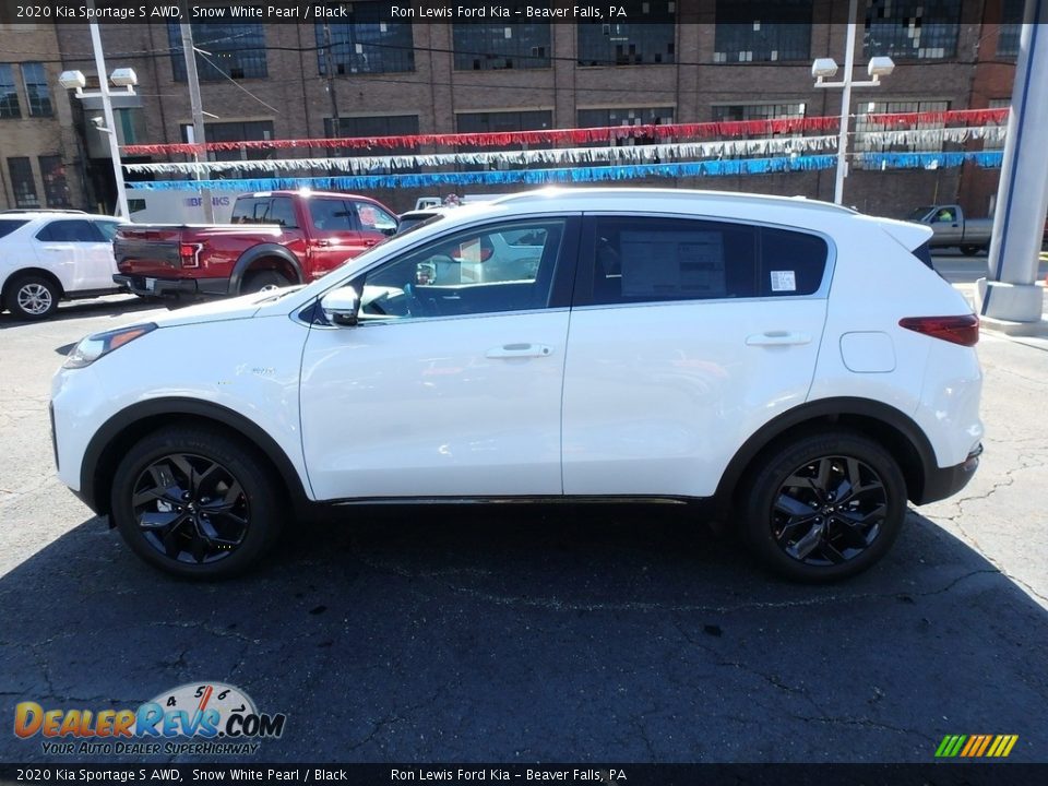 2020 Kia Sportage S AWD Snow White Pearl / Black Photo #7