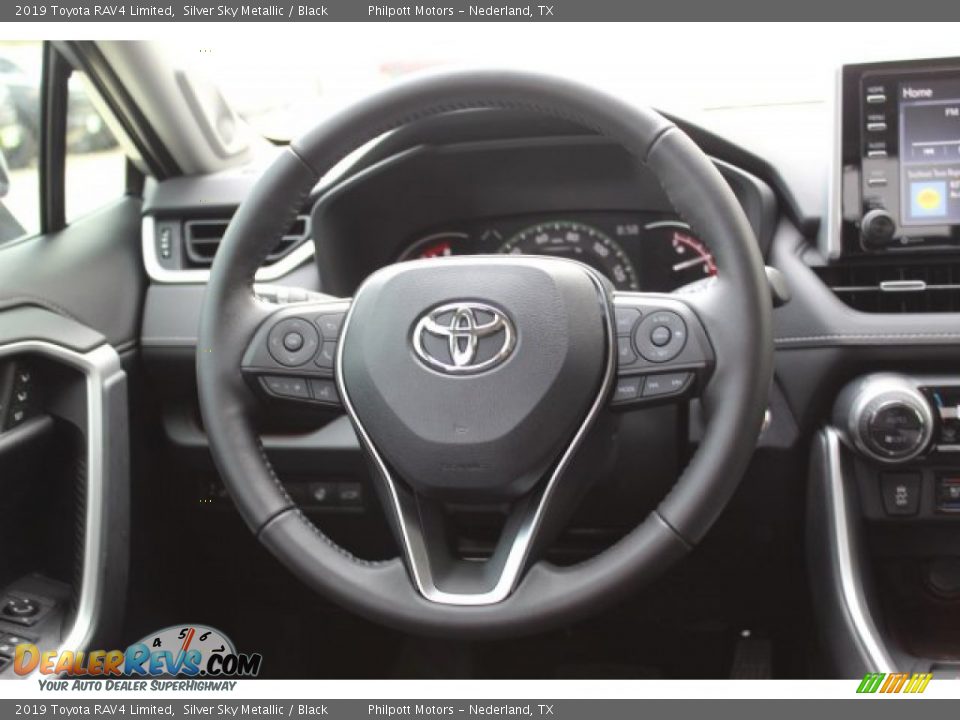 2019 Toyota RAV4 Limited Silver Sky Metallic / Black Photo #22