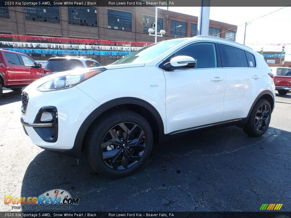 2020 Kia Sportage S AWD Snow White Pearl / Black Photo #8