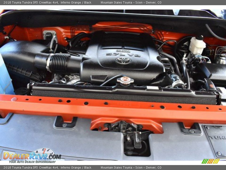 2018 Toyota Tundra SR5 CrewMax 4x4 Inferno Orange / Black Photo #27