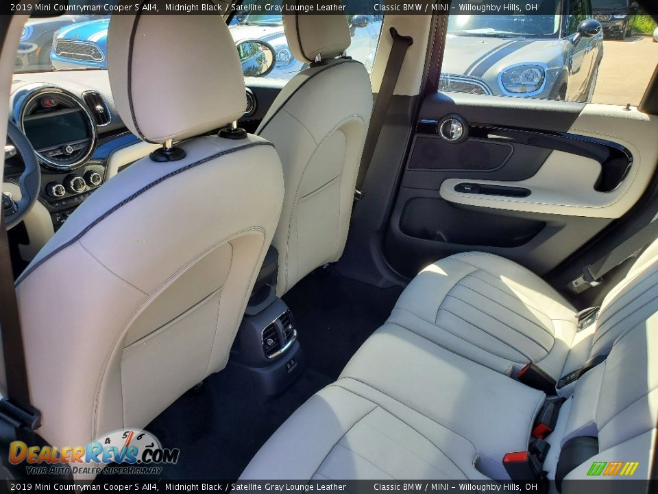 2019 Mini Countryman Cooper S All4 Midnight Black / Satellite Gray Lounge Leather Photo #6