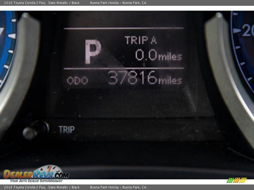 2016 Toyota Corolla S Plus Slate Metallic / Black Photo #6