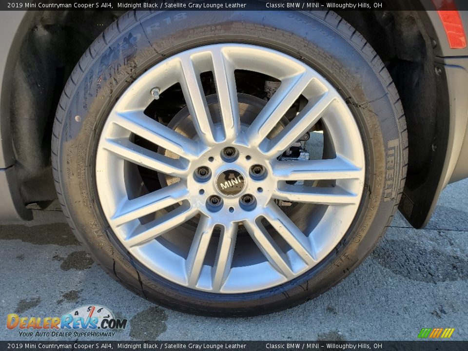 2019 Mini Countryman Cooper S All4 Midnight Black / Satellite Gray Lounge Leather Photo #7
