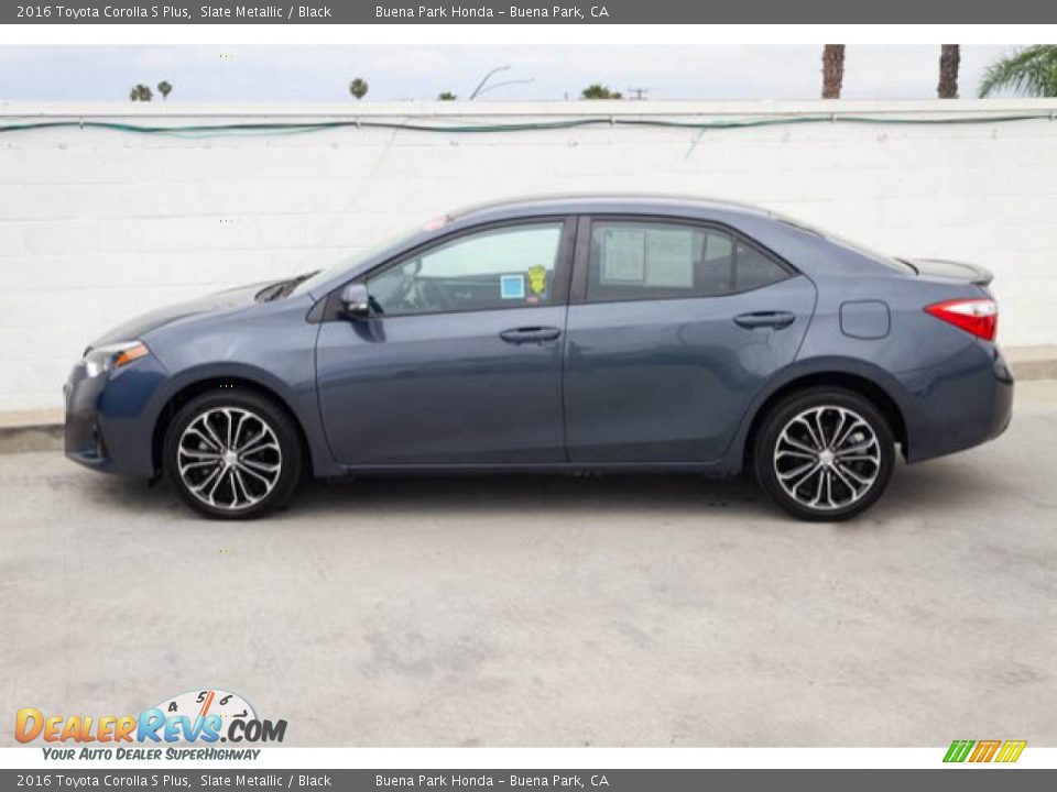 2016 Toyota Corolla S Plus Slate Metallic / Black Photo #8