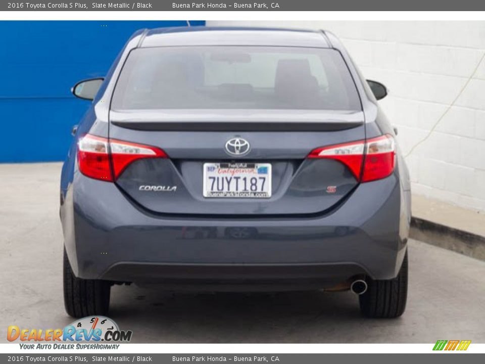 2016 Toyota Corolla S Plus Slate Metallic / Black Photo #9