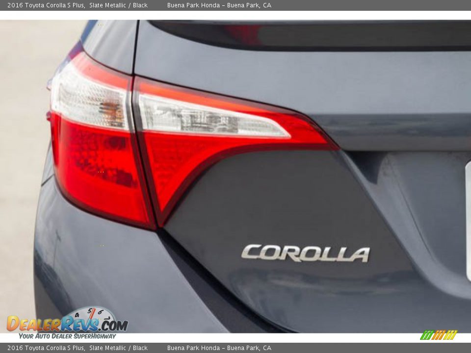 2016 Toyota Corolla S Plus Slate Metallic / Black Photo #10