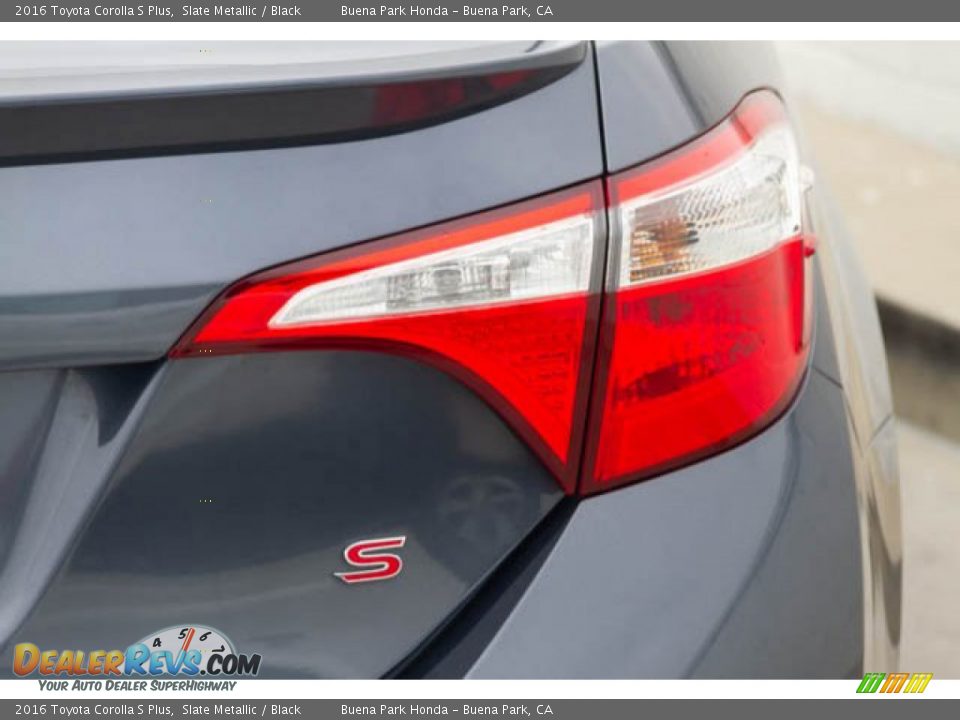 2016 Toyota Corolla S Plus Slate Metallic / Black Photo #11