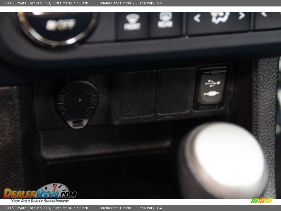 2016 Toyota Corolla S Plus Slate Metallic / Black Photo #14