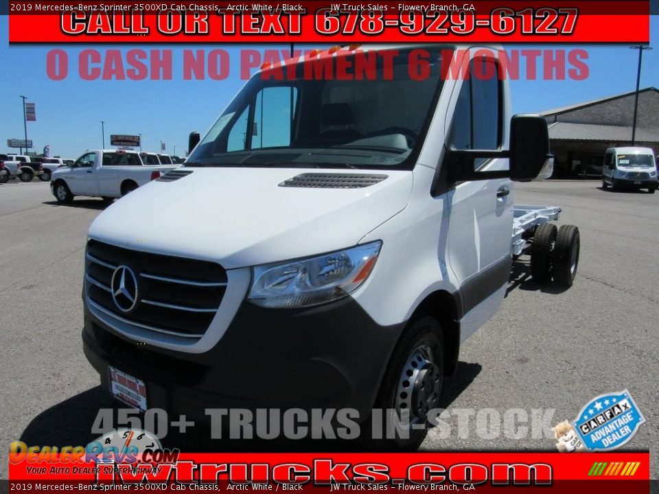2019 Mercedes-Benz Sprinter 3500XD Cab Chassis Arctic White / Black Photo #1