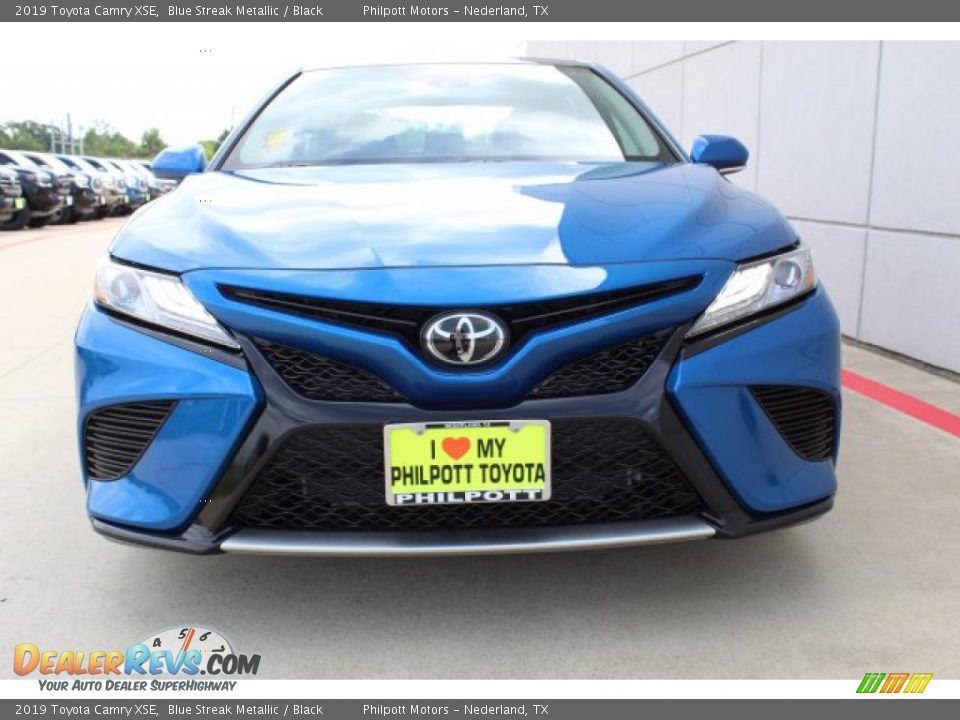 2019 Toyota Camry XSE Blue Streak Metallic / Black Photo #3