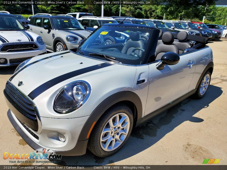 White Silver 2019 Mini Convertible Cooper Photo #2