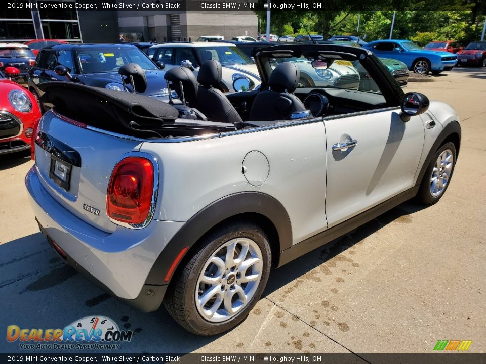 2019 Mini Convertible Cooper White Silver / Carbon Black Photo #3