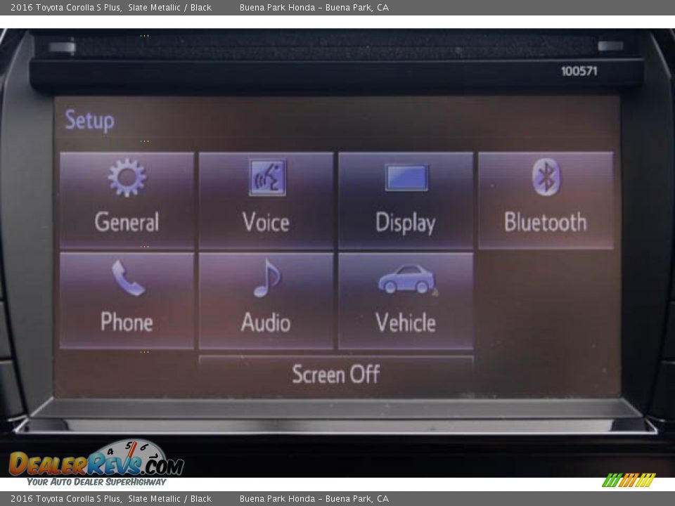 2016 Toyota Corolla S Plus Slate Metallic / Black Photo #22