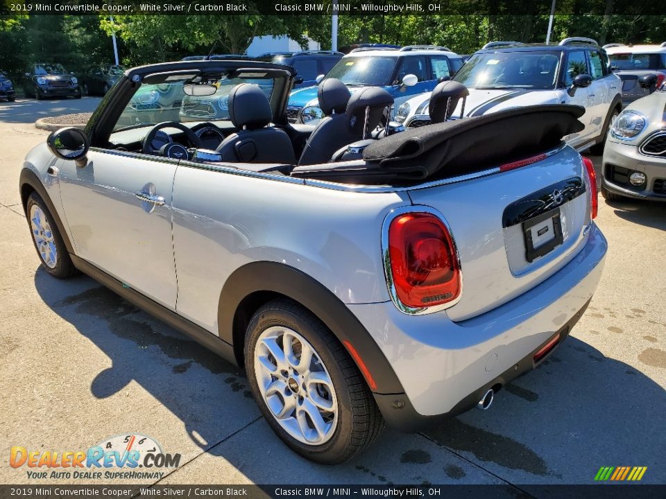 2019 Mini Convertible Cooper White Silver / Carbon Black Photo #4