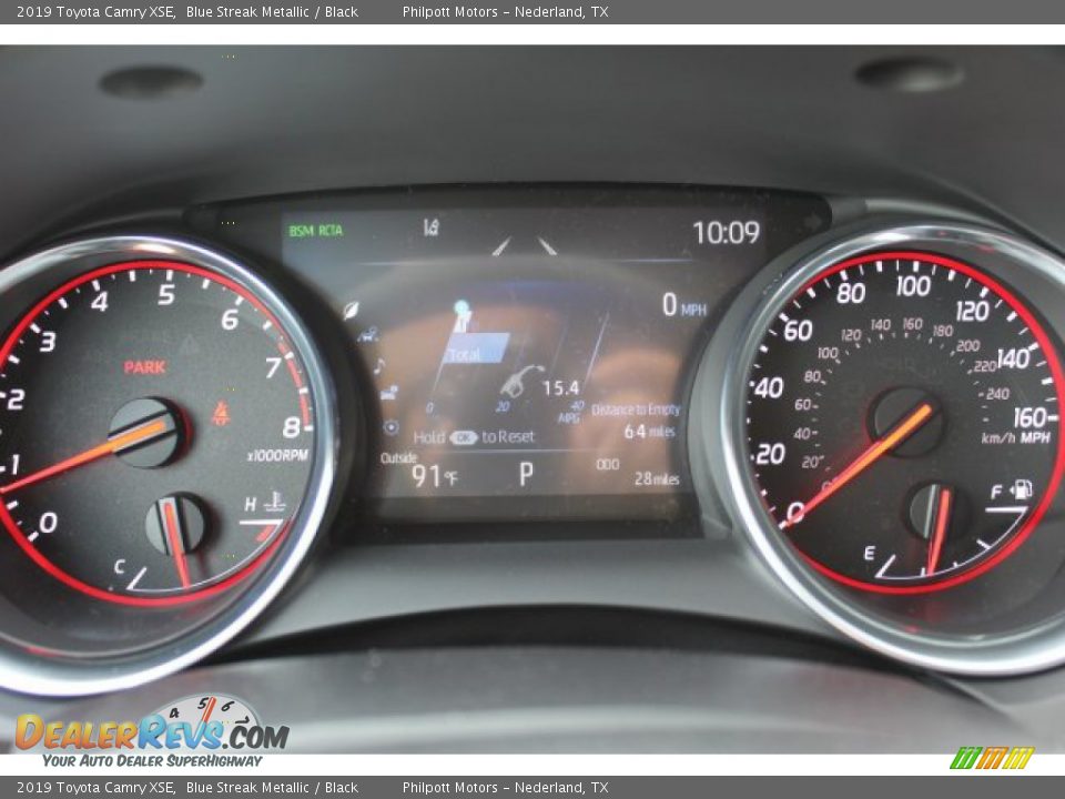 2019 Toyota Camry XSE Blue Streak Metallic / Black Photo #14