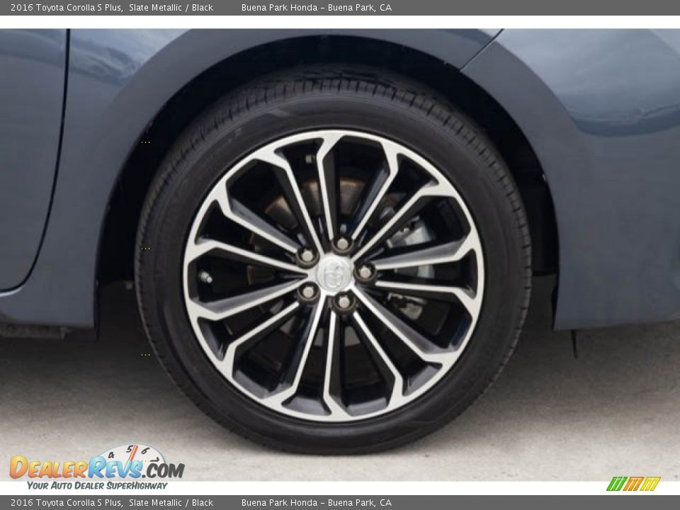 2016 Toyota Corolla S Plus Slate Metallic / Black Photo #32