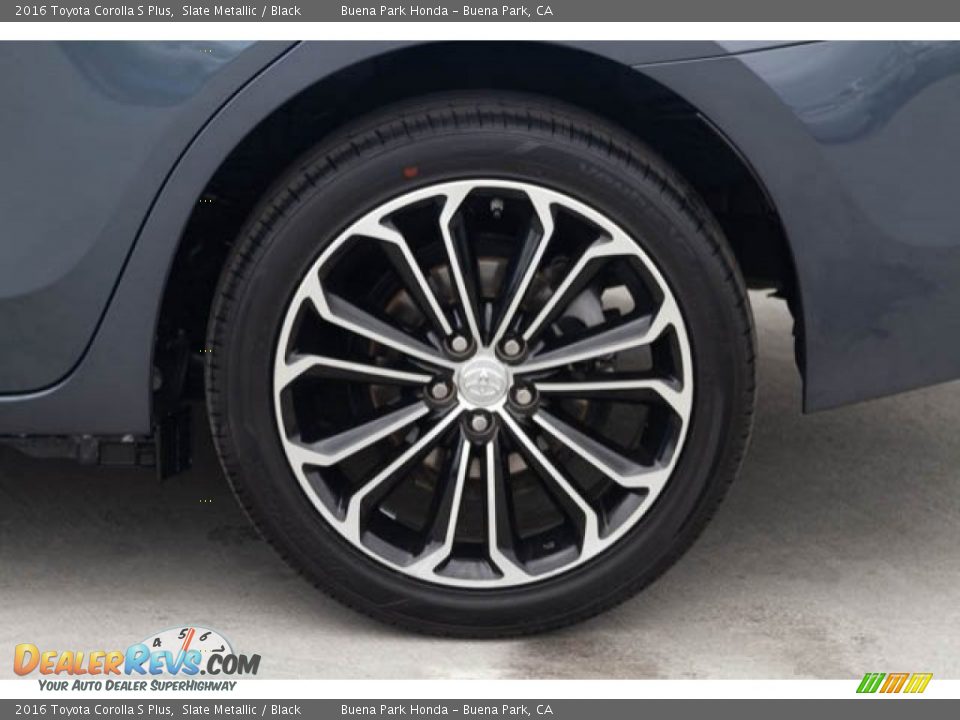2016 Toyota Corolla S Plus Slate Metallic / Black Photo #33