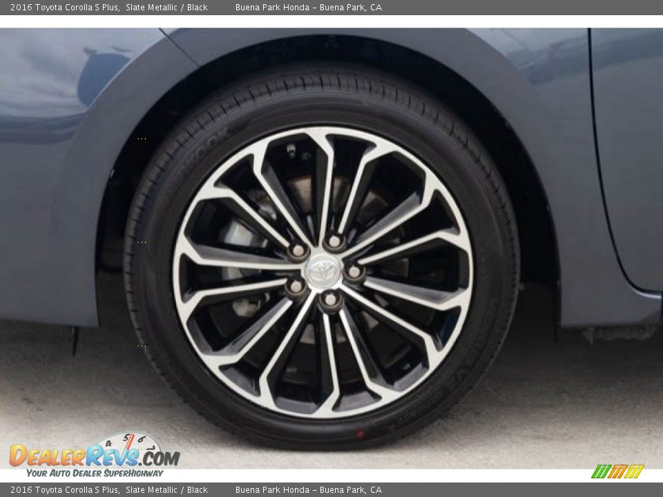 2016 Toyota Corolla S Plus Slate Metallic / Black Photo #34