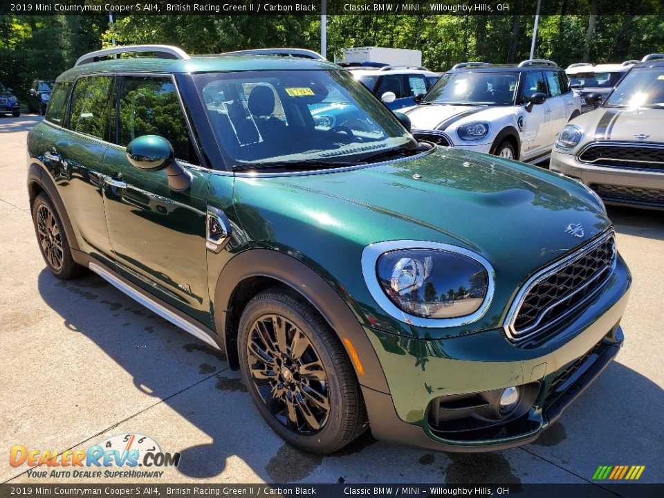 2019 Mini Countryman Cooper S All4 British Racing Green II / Carbon Black Photo #1
