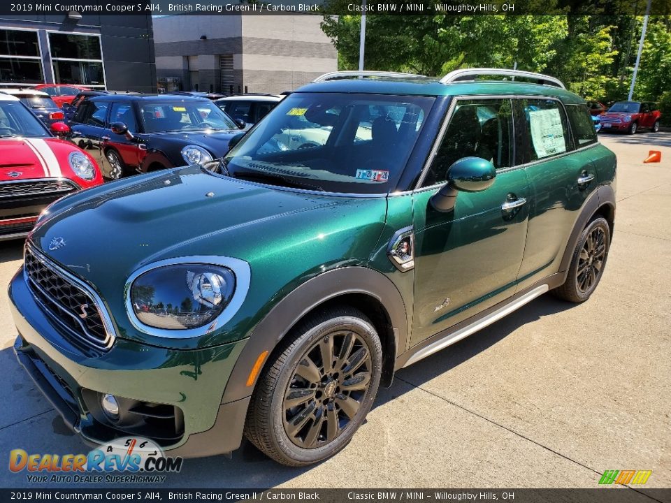 2019 Mini Countryman Cooper S All4 British Racing Green II / Carbon Black Photo #2