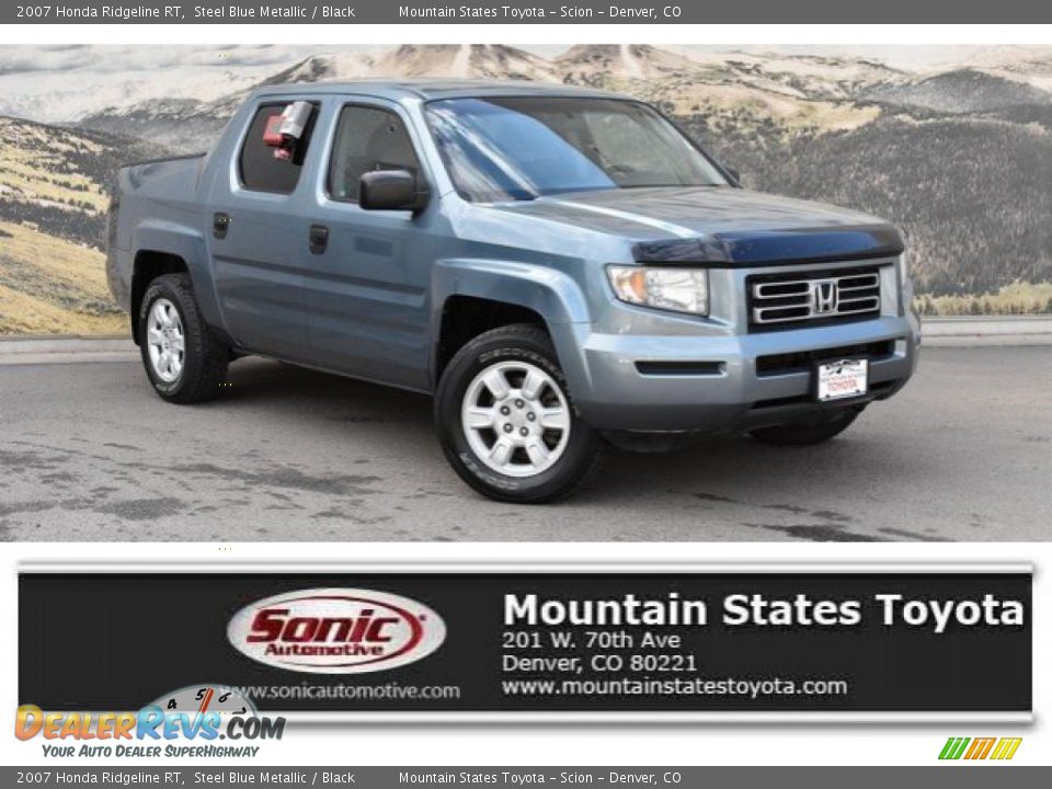 2007 Honda Ridgeline RT Steel Blue Metallic / Black Photo #1