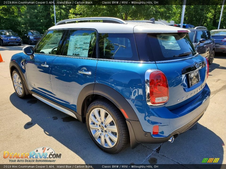 2019 Mini Countryman Cooper S All4 Island Blue / Carbon Black Photo #4