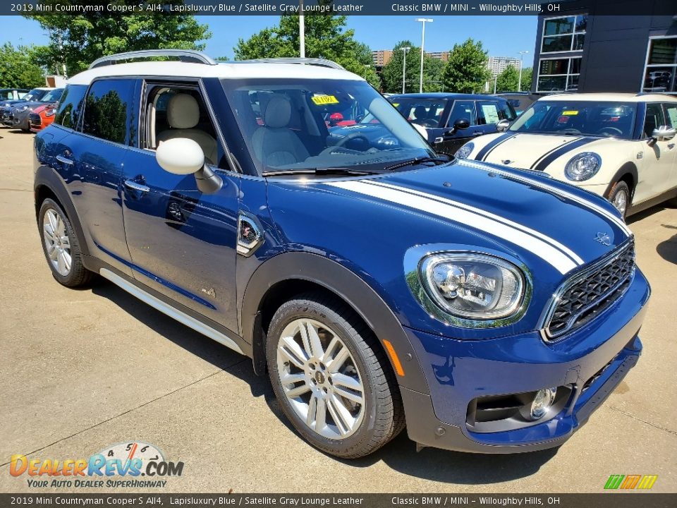 2019 Mini Countryman Cooper S All4 Lapisluxury Blue / Satellite Gray Lounge Leather Photo #1