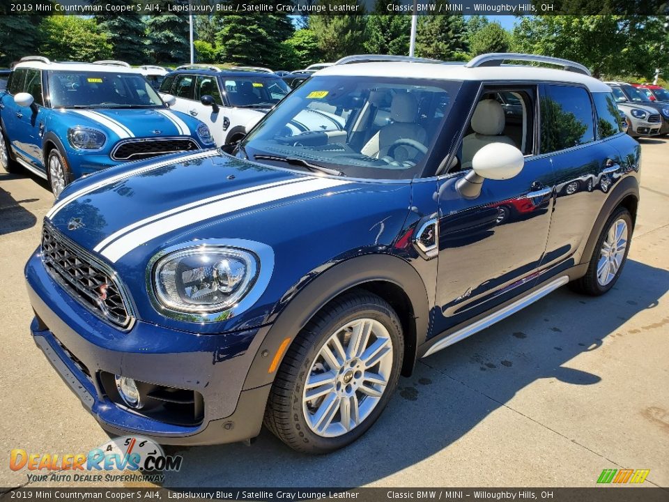 2019 Mini Countryman Cooper S All4 Lapisluxury Blue / Satellite Gray Lounge Leather Photo #2