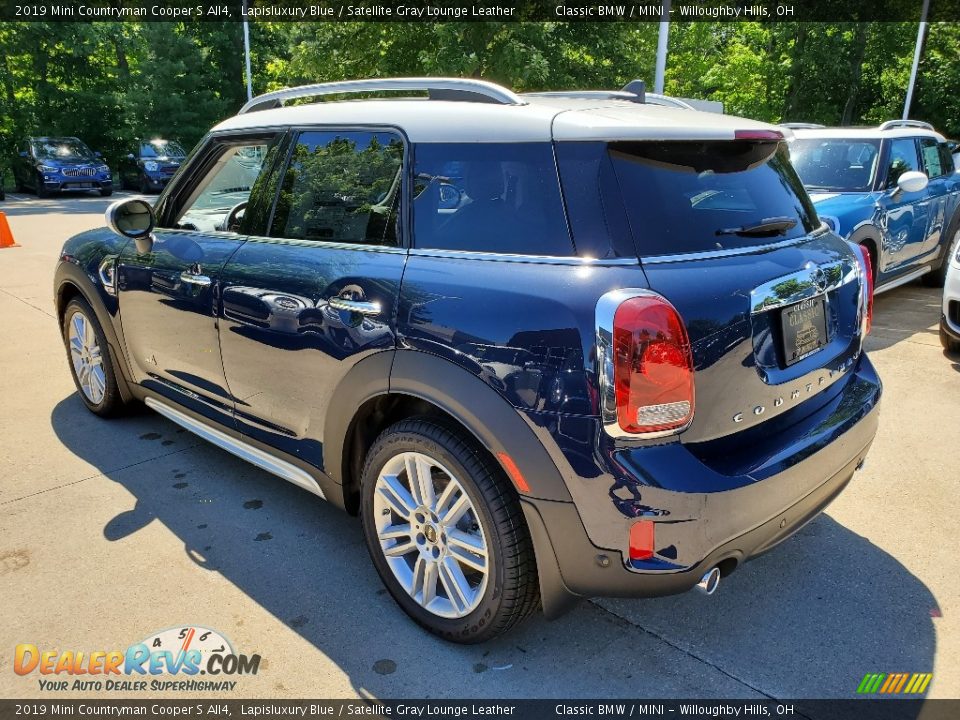 2019 Mini Countryman Cooper S All4 Lapisluxury Blue / Satellite Gray Lounge Leather Photo #4
