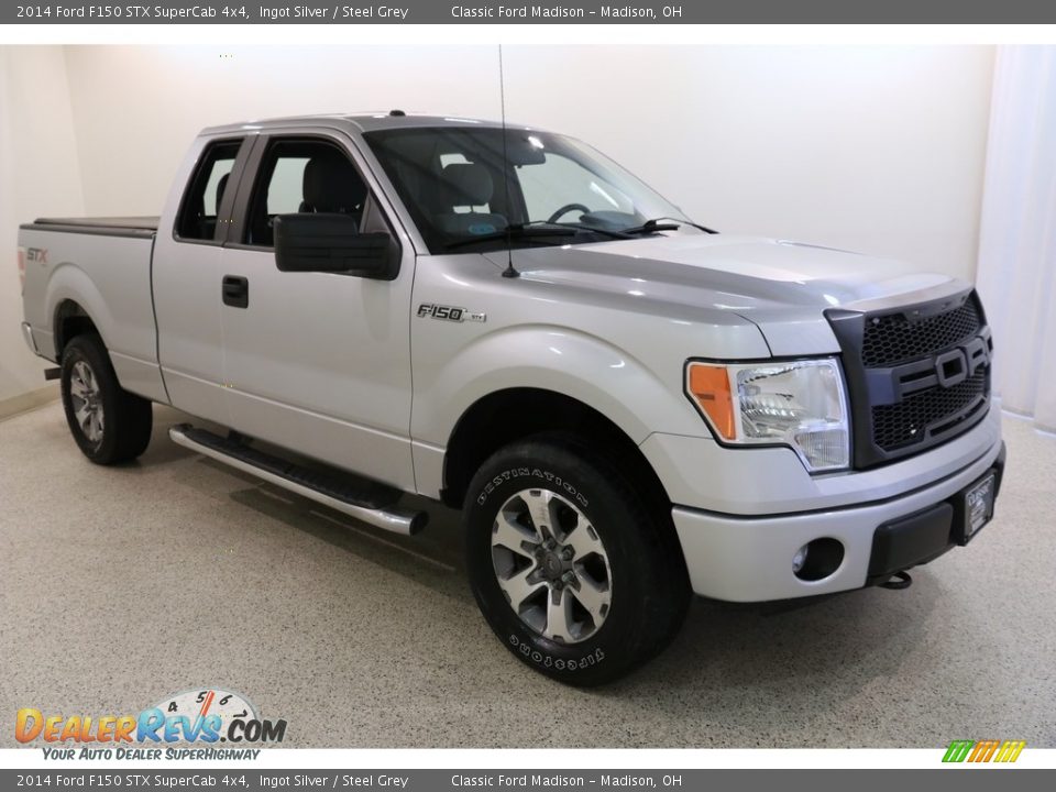 2014 Ford F150 STX SuperCab 4x4 Ingot Silver / Steel Grey Photo #1