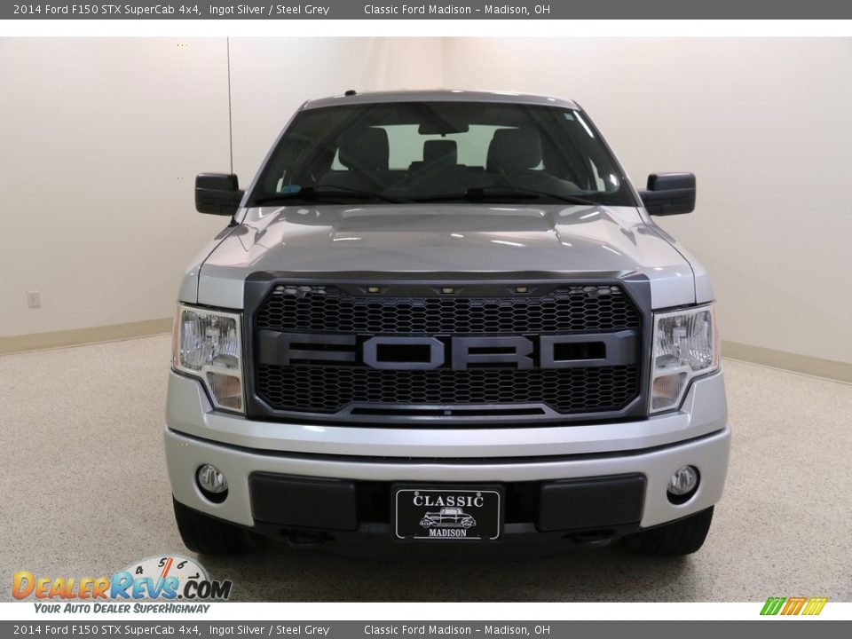 2014 Ford F150 STX SuperCab 4x4 Ingot Silver / Steel Grey Photo #2