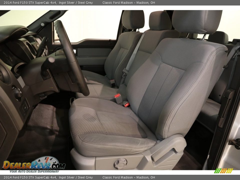 2014 Ford F150 STX SuperCab 4x4 Ingot Silver / Steel Grey Photo #5