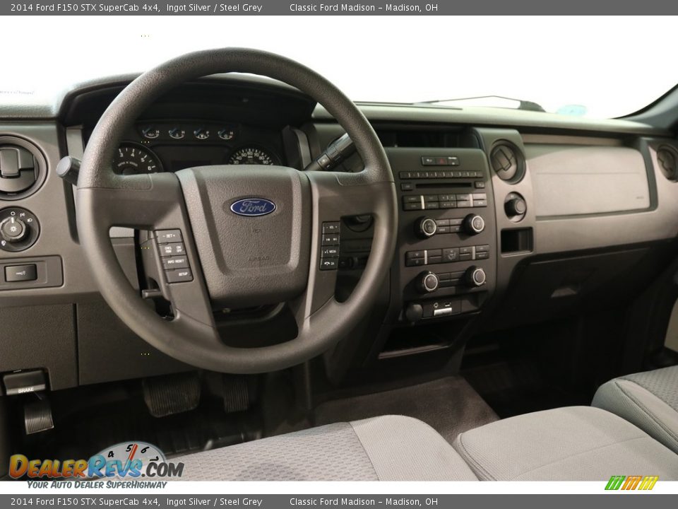 2014 Ford F150 STX SuperCab 4x4 Ingot Silver / Steel Grey Photo #6