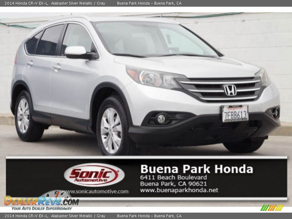 2014 Honda CR-V EX-L Alabaster Silver Metallic / Gray Photo #1