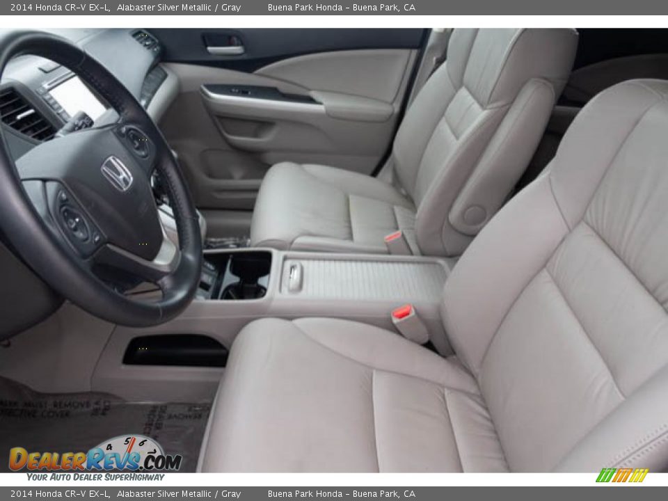2014 Honda CR-V EX-L Alabaster Silver Metallic / Gray Photo #3