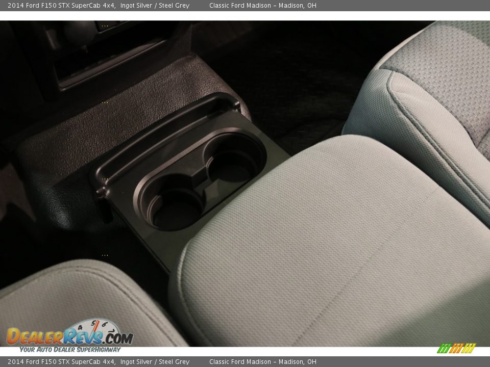 2014 Ford F150 STX SuperCab 4x4 Ingot Silver / Steel Grey Photo #14