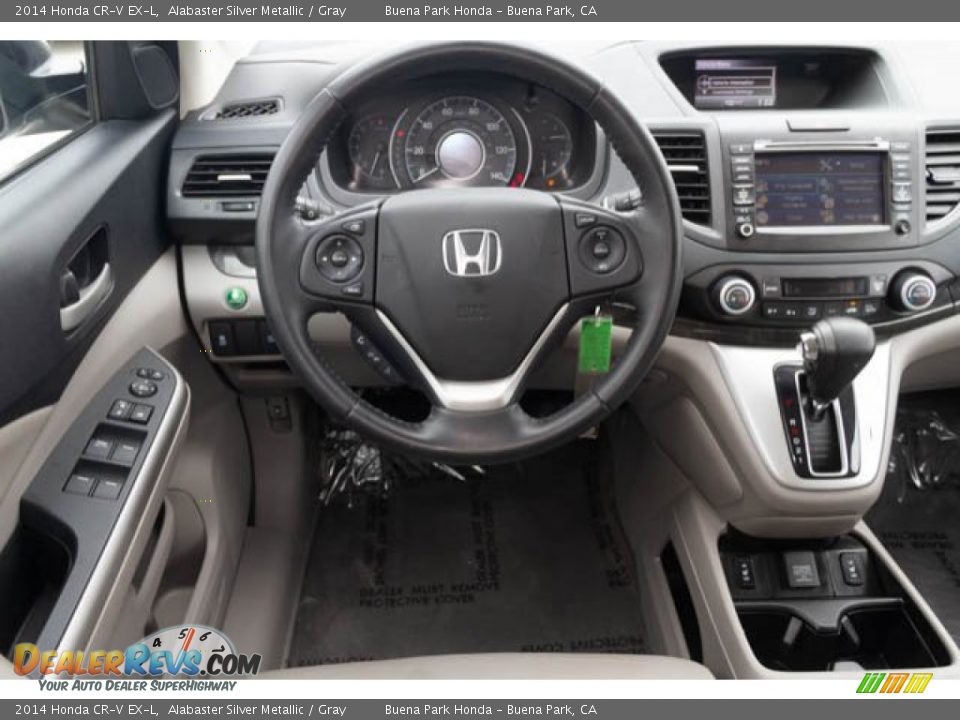 2014 Honda CR-V EX-L Alabaster Silver Metallic / Gray Photo #5
