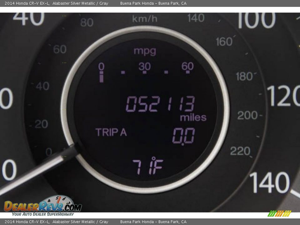 2014 Honda CR-V EX-L Alabaster Silver Metallic / Gray Photo #6