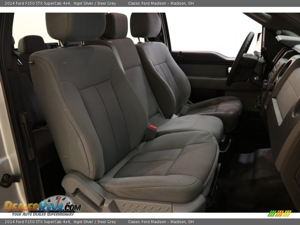 2014 Ford F150 STX SuperCab 4x4 Ingot Silver / Steel Grey Photo #15