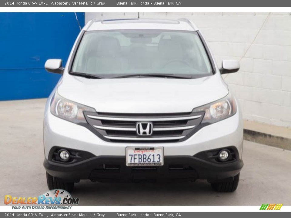 2014 Honda CR-V EX-L Alabaster Silver Metallic / Gray Photo #7