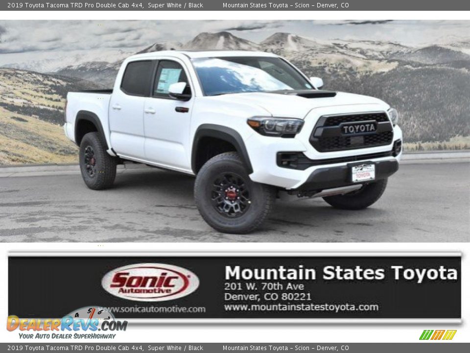 2019 Toyota Tacoma TRD Pro Double Cab 4x4 Super White / Black Photo #1